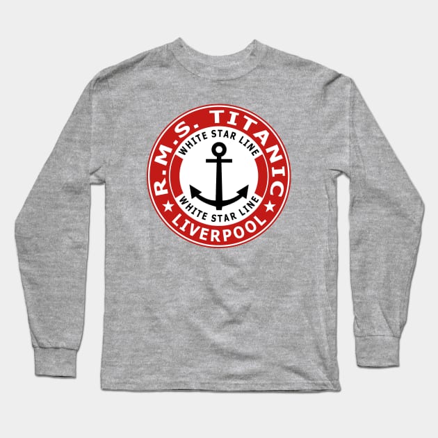 RMS Titanic Long Sleeve T-Shirt by Lyvershop